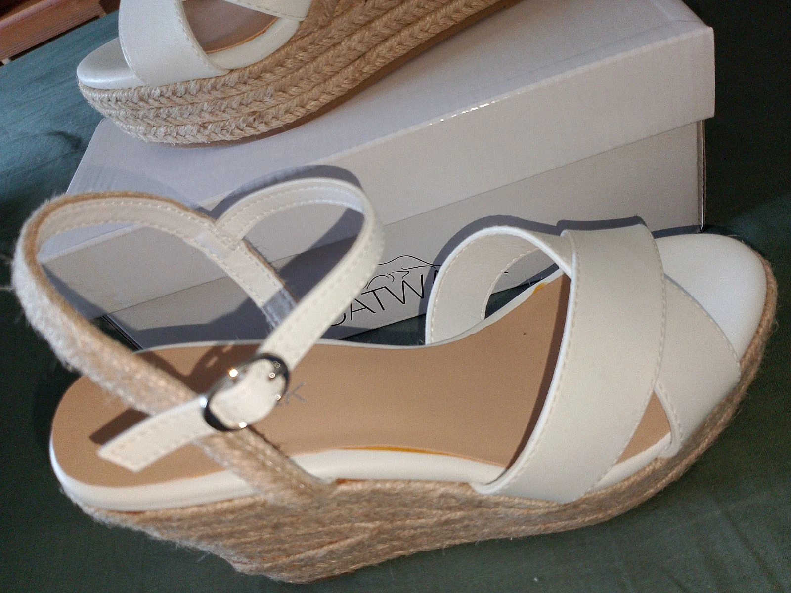 Witte sandalen met sleehak van Catwalk - Maat 36 - Nieuw – photo 5